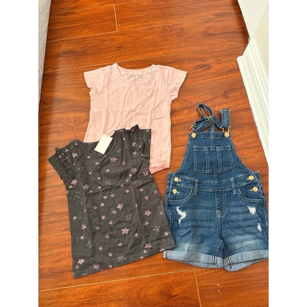 Vigoss Blue Denim Romper and T-shirts Set 6
